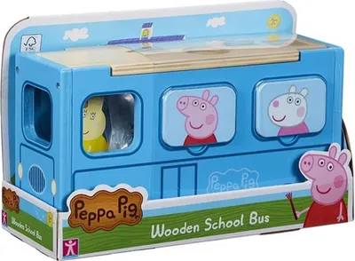 Immagine prodotto di Scuolabus in legno di Peppa Pig