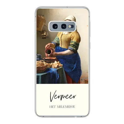 Produktbild von MuchoWow® Handyhülle Schutzhülle Hülle für Samsung Galaxy S10e Kunst - Milchmädchen - Vermeer Silikon Softcase Handy Hülle - Handy