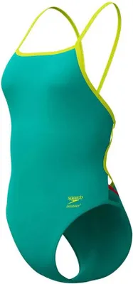 Image de Maillot de bain Speedo Fl Solid Tri Back vert, taille 28 (UK), femme, vert, taille 28 (UK)