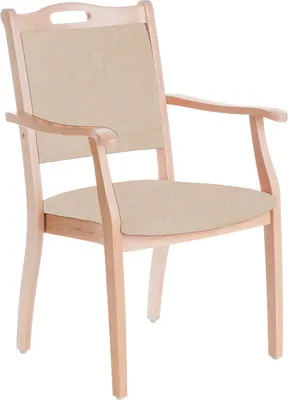 Produktbild von Seniorenstuhl Sabine Armlehnenstuhl Pflegestuhl CleanStoff Sensa Creme