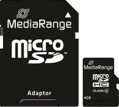 Obrázek produktu pro microSD 4GB       +1Ad Cl10 SDHC     MRA - MediaRange MR956 - (Import / nur_Idealo)
