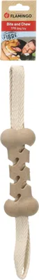 Obrázok produktu pre Hračka pre psov Flamingo Wilga – kosť s lanom, hnedá, rozmery: 36 x 6 x 3,2 cm