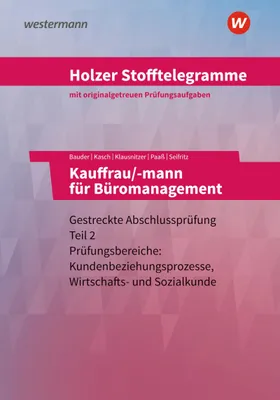 Produktbild von Holzer Stofftelegramme - Kauffrau/-mann für Büromanagement. Aufgabenband. Baden-Württemberg