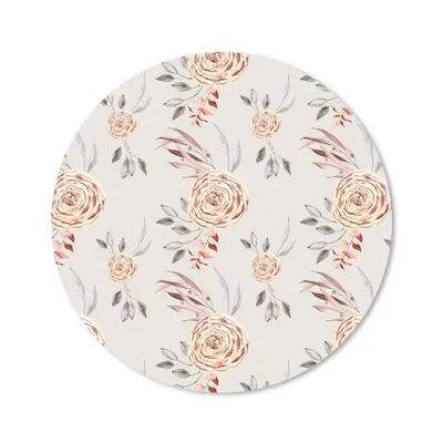Produktbild von MuchoWow® Mauspad Mousepad Rosen - Gold - Muster 40x40 cm - Mousepads - Maus Mat - Pad - Mausunterlage - Schreibtisch Accessoires