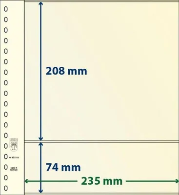 Produktbild von Lindner 802213P T-Blanko-Blätter - 10er-Packung