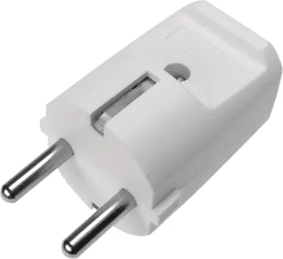 Produktbild von Schutzkontakt-Stecker, 2-polig + Erdung, 10/16 A, 250 V, Kabeleinführung zentral
