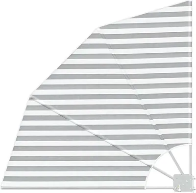 Immagine prodotto di vidaXL Schermatura per balcone 115 x 115 cm in poliestere, antracite e bianco