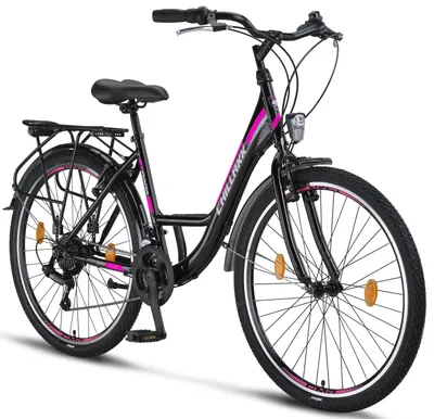 Immagine prodotto di Chillaxx Bike Strada Premium City Bike in 24, 26, 28 pollici - bici per ragazze, ragazzi, uomini e donne - 21 marce - bici olandese da città
