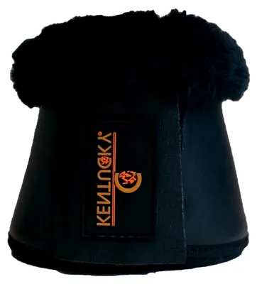 Produktbild von Sprungglocken Leder schwarz Lammfell schwarz XXL