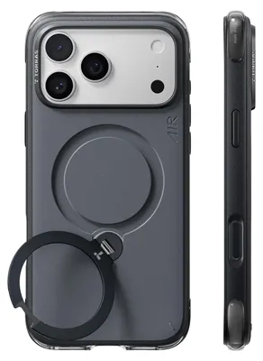 Produktbild von MagSafe-Hülle für Apple iPhone 18 Pro Max / 17 Pro Max, Torras, Ostand Q3 Air Essential, Schwarz