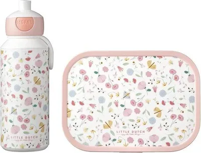 Image de Gourde et boîte à sandwich pour enfants avec kit bento - idéal pour l'école et les loisirs - lavable au lave-vaisselle, en ABS