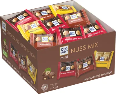 Produktbild von Ritter Sport Schokolade Mini Nuss Mix 3387 sort 1100g