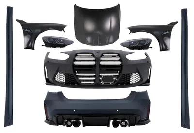Obrázok produktu pre Súprava karosérie pre prestavbu BMW radu 3 F30 na 2021+ G80 M Design svetlomety nárazníka.