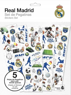Produktbild von Real Madrid Sticker-Set 5 Bögen