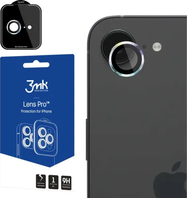 Obrázok produktu pre Kaamera kaitseklaas 3MK iPhone 16e Pro vikerkaar