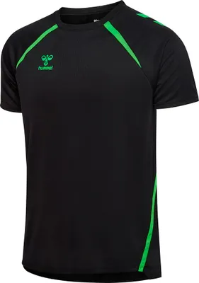 Produktbild von Hummel Hmllead 2.0 Jersey S/S - black/green gecko, Größe:XL