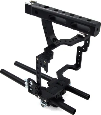 Zdjęcie produktu dla Veledge VD-07 Rod Rig DSLR Camera Video Cage Kit Stabilizer do Sony Gh4 A7S A7 A7R A7Rii A7Sii Akcesoria czarny