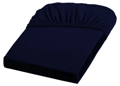 Produktbild von Fleuresse Jenny C 200x200 cm, Mako-Jersey-Spannlaken nachtblau