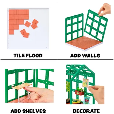 Produktbild von Miniverse Spaces Starter Pack Greenhouse, Haus, 8 Jahr(e), Mehrfarbig