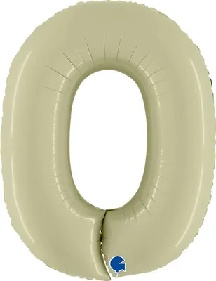 Immagine prodotto di Numero gigante Palloncino in foil 40"/102 cm | Satin Olive Numero: 0