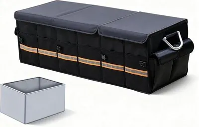 Imagen del producto de Organizador para el coche con múltiples compartimentos, bolsa impermeable, para accesorios del automóvil, 100 litros, color