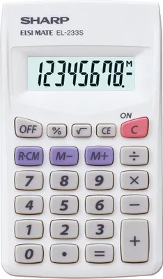 Produktbild von Sharp Rekenmachine Sharp el-233s, Tasche, Standard, LR-1130 (1x), 35 g, 60 x 103 x 8.3 mm