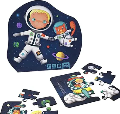 Produktbild von Eurekakids Astronauten-evolutionspuzzle 4-in-1 Mehrfarbig Kinder Mehrfarbig One Size
