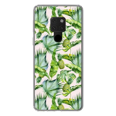 Produktbild von MuchoWow® Handyhülle Schutzhülle Hülle für Huawei P40 Lite Blätter - Ananas - Muster Silikon Softcase Handy Hülle - Handy