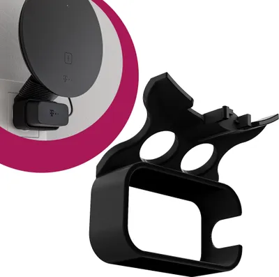 Produktbild von Steckdosen Wandhalterung passend für Telekom Speed Home WLAN | Robuste und platzsparende Halterung | Optimierte Kabelorganisation | Einfache Montage ohne Bohren