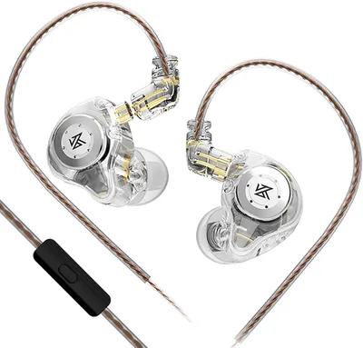 Produktbild von KZ EDX Pro In-Ear-Monitor mit Mikrofon, kabelgebundene HiFi-Stereo-Kopfhörer, Dual DD IEM mit abnehmbarem Kabel für Musiker & Audiophile