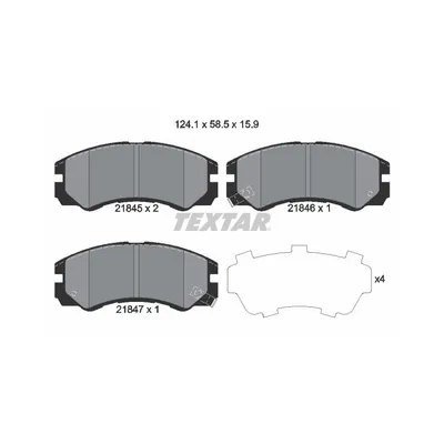 Produktbild von Textar Bremsbeläge vorne für Isuzu Trooper Opel Frontera Monterey A B 2,0 - 3,5