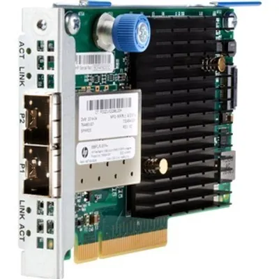 Produktbild von HPE FlexFabric 10Gb 2-port 556FLR-SFP+, Eingebaut, Kabelgebunden, PCI Express, Faser, 10000 Mbit/s