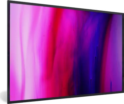 Produktbild von MuchoWow® MuchoWow® Gerahmtes Poster Färben - Rosa - Lila - Abstrakt 60x40 cm - Poster mit zchwarzem Bilderrahmen - Printing - Wanddeko Schlafzimmer