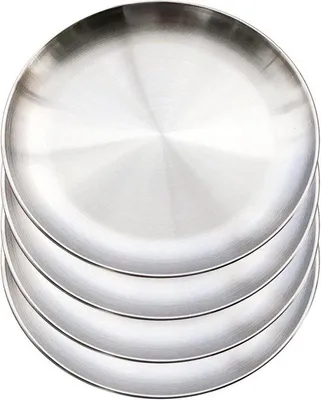 Produktbild von Edelstahl-Servierplatten 4-teilig Ø 20 cm Innen/Außen