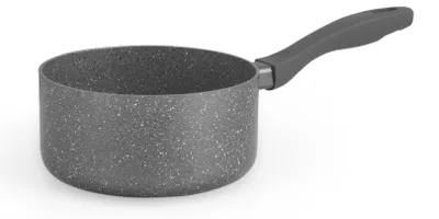 Produktbild von H&h Antihaft-Stein-Induktions-Kochtopf mit einem Griff, grau, 18 cm