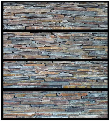Produktbild von Wallario Möbelfolie / Aufkleber, geeignet für Ikea Malm Kommode mit 4 Schubfächern - Natursteinmauer in grau braun