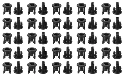 LED-Halter 3 mm, 50 Stück, schwarz, Kunststoff, Clip-Befestigung
