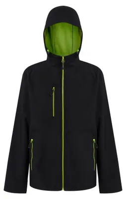 Produktbild von Regatta - "Navigate" Softshelljacke Zweilagig für Herren LT394 (S) (Schwarz/Limone)