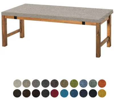 Productafbeelding van Bankkussen, zitkussen, 120x35x5 cm, met antislipfunctie en wasbaar ontwerp