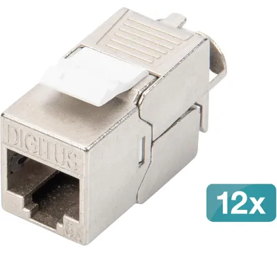 Produktbild von CAT 6A Keystone Modul geschirmt werkzeugfrei 12 Stk.