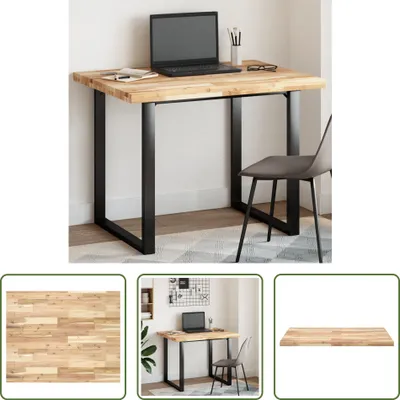 Produktbild von The Living Store Tischplatte Rechteckig 100x80x4 cm Massivholz Akazie