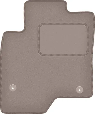 Produktbild von Fahrerfußmatte Velours beige passend für Opel Antara (2006-2017, SUV) – mit Befestigungen – passgenau
