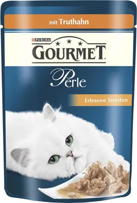Produktbild von Nestle Gourmet Perle Erlesene Streifen mit Truthahn 85g