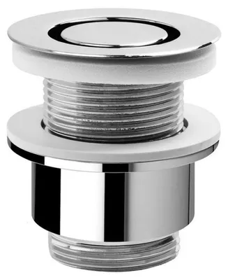 Produktbild von Omp-Tea Nicht verschließbare Ablaufgarnitur 5/4“, Design Stopfen, 30-45mm, Chrom