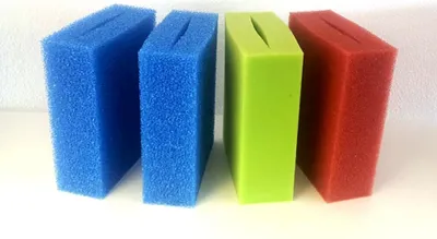 Produktbild von Filterschwamm Set für Oase Biotec 5.1 (2x blau, 1x rot, 1x grün)