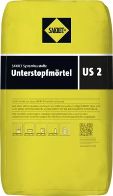 Produktbild von SAKRET Unterstopfmörtel US 2 grau 2,0 mm 25 kg Sack