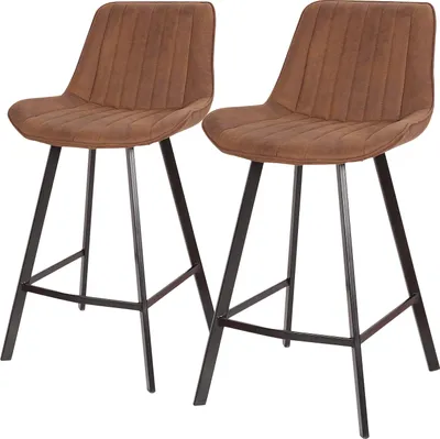 Produktbild von home24 Barstuhl - 2er-Set - Metall