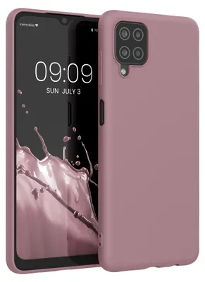 Produktbild von kwmobile Handyhülle für Samsung Galaxy A12 Hülle - TPU Case - Kabelloses Laden - Schutzhülle Cover in Altrosa