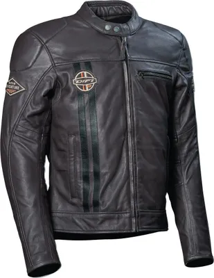 Produktbild von DIFI Boston Motorrad Lederjacke, braun/schwarz, 60