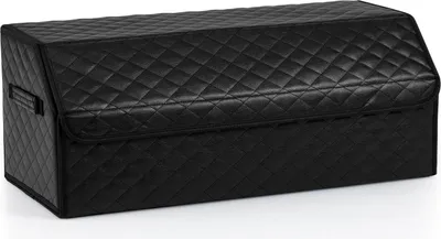 Obrázok produktu pre Batožinový priestor COSTWAY 51 l s vekom, odnímateľnou prepážkou a držadlami, skladací organizér batožinového priestoru, kosoštvorcová taška do batožinového priestoru SUV